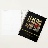 Eleganter Black Gold Leasing Agent - Personalisier Planer (Anzeige)