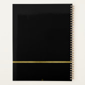 Eleganter Black Gold Leasing Agent - Personalisier Planer (Rückseite)