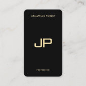 Eleganter Black & Gold QR Code Luxury Premium Silk Visitenkarte (Vorderseite)