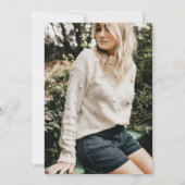 Eleganter Black Gold Trendy Arch Foto Abschluss Ankündigung (Rückseite)