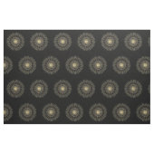 Eleganter Black Gold Zickzack Star Stoff (Fat Quarter (45,7 x 55,9 cm))