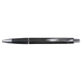 Eleganter Black Individuelle Name Ballpoint Pen Kugelschreiber (Rückseite)
