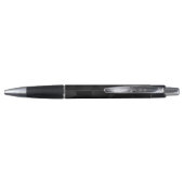 Eleganter Black Individuelle Name Ballpoint Pen Kugelschreiber (Rückseite)
