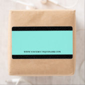 Eleganter Black Leopard Aqua Stripe und Name der W (Insitu)