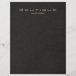 Eleganter Black Linen Look Flyer