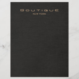 Eleganter Black Linen Look Flyer