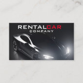 Eleganter Black Luxury Car Chauffeur Visitenkarte (Vorderseite)