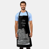Eleganter Black Notre Dame Best Pariser Koch Schürze (Getragen)