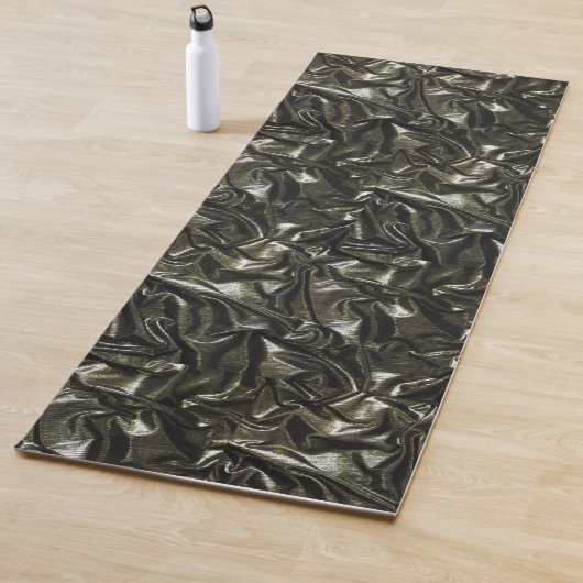 Eleganter Black Satin Look Yoga-Matte Yogamatte (Beispiel)