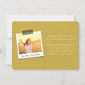 Eleganter Black Script Abschluss 5 FotoCollage Dankeskarte (Rückseite)