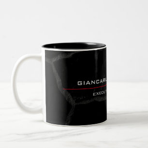 Eleganter Black Stone Minimalistisch stilvoll Mode Zweifarbige Tasse