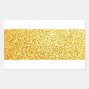 Eleganter Blank Gold Glitzer Template Trendy Glamo Rechteckiger Aufkleber