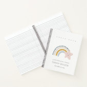 ELEGANTER BLAUE BLAU RAINBOW STAR KINDERGEBURTSTAG NOTIZBLOCK (Innenseite)