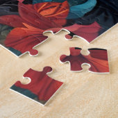 Eleganter Blaue Pfaue im Tessin Puzzle (Seite)