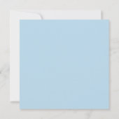 Eleganter blauer Blumen-Brautstrauß Einladung (Rückseite)