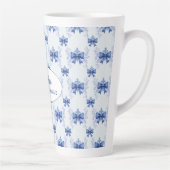 Eleganter blauer Bogen Brautparty Milchtasse (Rechts)