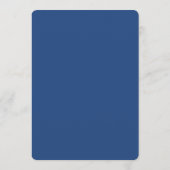 Eleganter blauer Diamant-Edelstein Glam 80. Geburt Einladung (Rückseite)