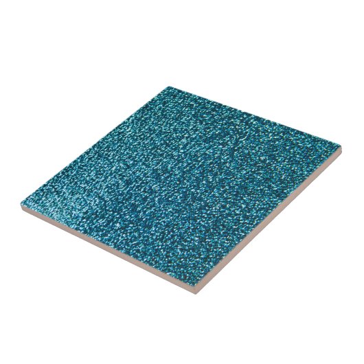 Eleganter blauer Glitter Fliese (Seite)