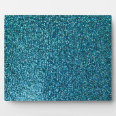 Eleganter blauer Glitzer Fotoplatte (Vorderseite)