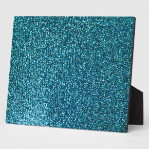 Eleganter blauer Glitzer Fotoplatte