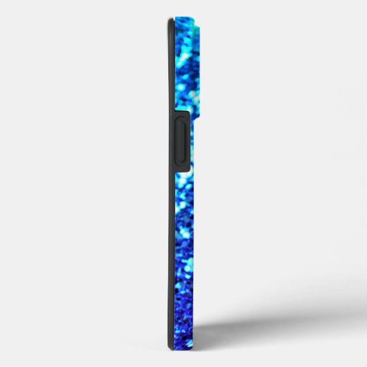 Eleganter blauer Glitzer — kundenspezifischer mit  Case-Mate iPhone Hülle (Rückseite / Rechts)