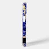 Eleganter blauer Granitblauer Marmorstein Case-Mate iPhone Hülle (Rückseite / Rechts)