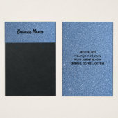 Eleganter blauer Himmelskarte des Glitzer (Vorne & Hinten)