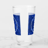 Eleganter blauer Marmor 5 Jahre Arbeit Jubiläum Glas (Links)