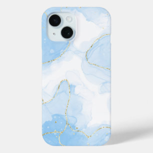 Eleganter blauer Marmor  Case-Mate iPhone Hülle