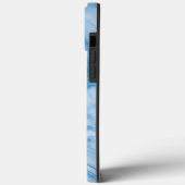 Eleganter blauer Marmor Case-Mate iPhone Hülle (Rückseite / Links)