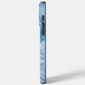 Eleganter blauer Marmor Case-Mate iPhone Hülle (Rückseite / Links)