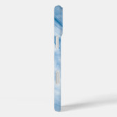 Eleganter blauer Marmor Case-Mate iPhone Hülle (Rückseite / Rechts)