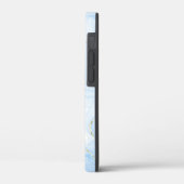 Eleganter blauer Marmor Case-Mate iPhone Hülle (Rückseite / Links)