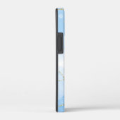 Eleganter blauer Marmor Case-Mate iPhone Hülle (Rückseite / Rechts)