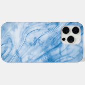 Eleganter blauer Marmor Case-Mate iPhone Hülle (Rückseite (Horizontal))