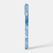 Eleganter blauer Marmor  iPhone 15 Hülle (Linke Seite)