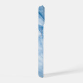 Eleganter blauer Marmor  iPhone 15 Hülle (Rechte Seite)