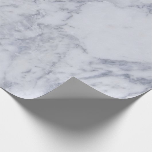eleganter blauer Marmorstein Geschenkpapier (Ecke)