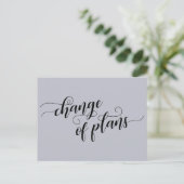 Eleganter blauer Programmwechsel Postkarte (Stehend Vorderseite)