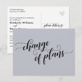 Eleganter blauer Programmwechsel Postkarte (Vorne/Hinten)