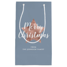Eleganter blauer Stern Frohe Weihnachten