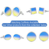 Eleganter blauer und gelber Frieden in der Ukraine Krawatte