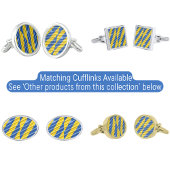 Eleganter blauer und gelber Frieden in der Ukraine Krawatte