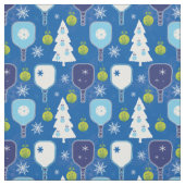 Eleganter, blauer und weißer Weihnachtspickleball Stoff (Muster)