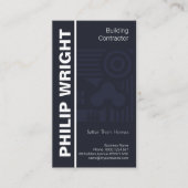 Eleganter blauer visitenkarte (Vorderseite)