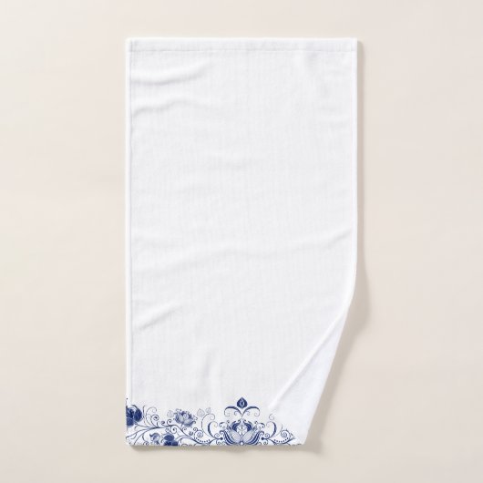 Eleganter blauer Wirbel Badhandtuch Set (Handtuch)