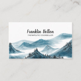 Eleganter Blick auf die blauen und weißen Berge Visitenkarte