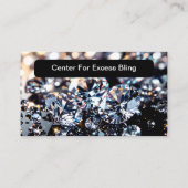 Eleganter Bling-Schmuck Theme Visitenkarte (Vorderseite)