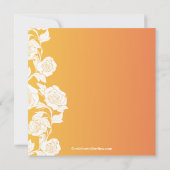 Eleganter Bloral Bridal Dusche Einladung Fall (Rückseite)