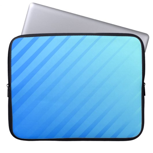 Eleganter Blue Abstrakt Lines Notebook-Sieb Laptopschutzhülle (Vorderseite)